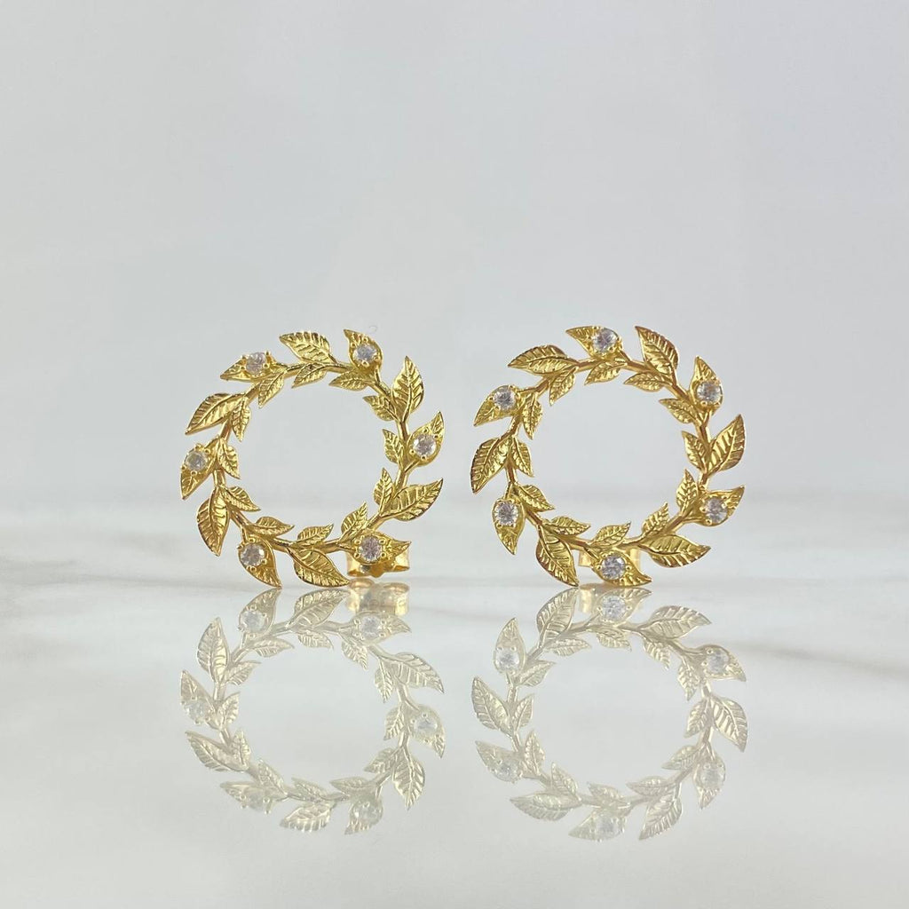 Topos Rama de Laurel 4,9gr, 18K Oro Nacional – Napoleone Joyas CO