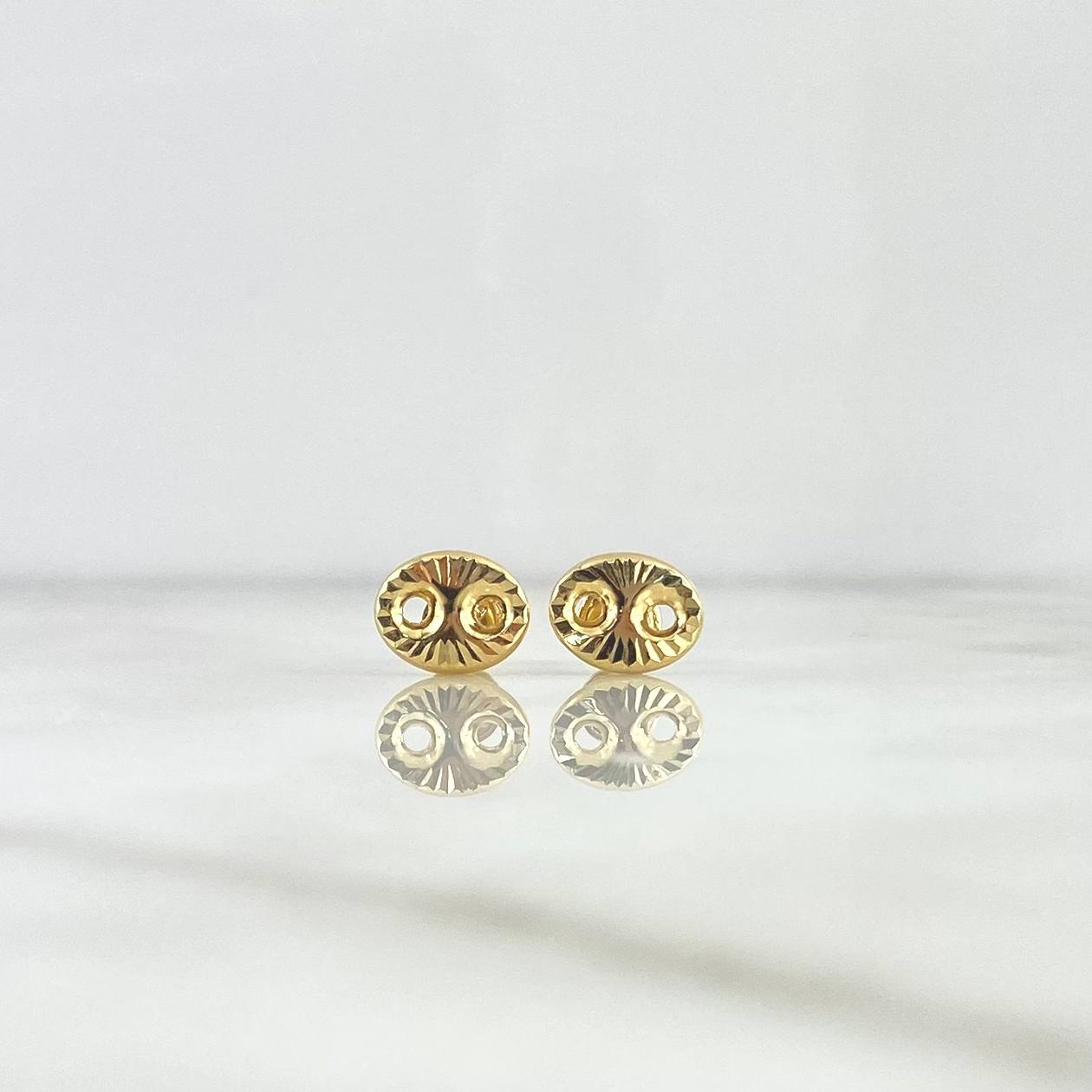 Topos GC 1.1gr / 1cm / Diamantados Oro Amarillo ©