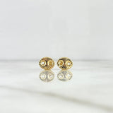 Topos GC 1.1gr / 1cm / Diamantados Oro Amarillo ©