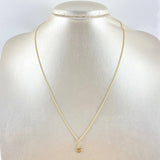 Cadena Mini Cubana 1gr / 45cm / 1mm + Dije Estrella De David 0.25gr / 1.45cm Oro Amarillo (Oferta) *