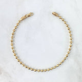 Pulso Militar 8.55gr / 20cm / 3.4mm Diamantada Oro Amarillo 18K