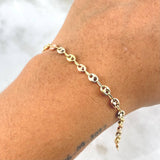 Pulso GC 2.6gr / 19.5cm / 4mm Tres Oros 18K
