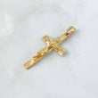 Dije Cruz Cristo 3.7gr / 3.8cm / Cuadriculada Oro Amarillo