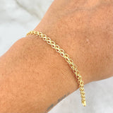 Pulso Chino 2gr / 21cm / 3mm Oro Amarillo +3 (Oferta)