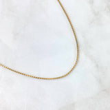 Cadena Veneciana 5.1gr / 45cm / 1mm Oro Amarillo +3