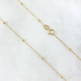 Cadena Aro Seguido Especial 1.4gr / 50cm / 2mm + Dije Virgen Guadalupe 0.25gr / 1.4cm Oro Amarillo (Oferta)