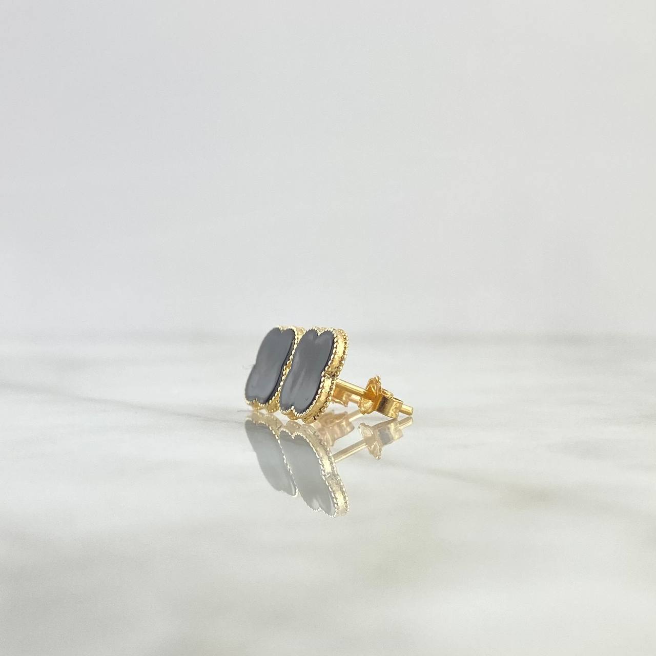 Topos Trébol VCyA 2.5gr / 1cm / Negro Electroestático Oro Amarillo