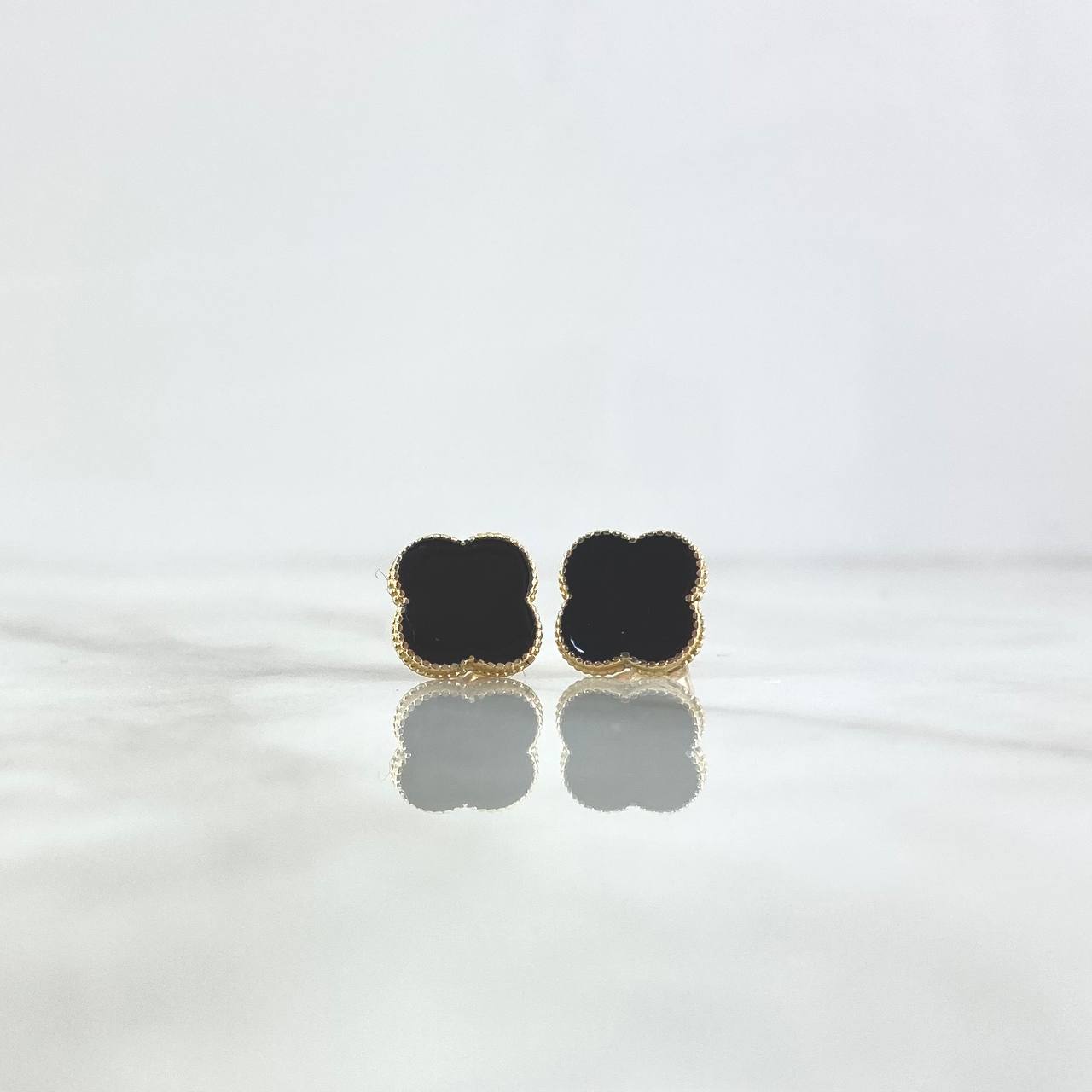 Topos Trébol VCyA 2.5gr / 1cm / Negro Electroestático Oro Amarillo