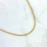 Cadena Lazo 5.5gr / 60cm / 2.8mm Oro Amarillo +3 *