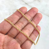 Cadena Lazo 3.7gr / 60cm / 2.2mm Oro Amarillo +3