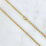 Cadena Lazo 3.6gr / 60cm / 2.2mm Oro Amarillo +3 ©
