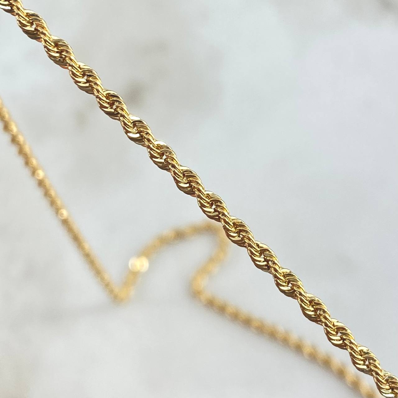 Cadena Lazo 3.6gr / 60cm / 2.2mm Oro Amarillo +3 *