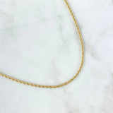 Cadena Lazo 3.65gr / 60cm / 2.2mm Oro Amarillo +3