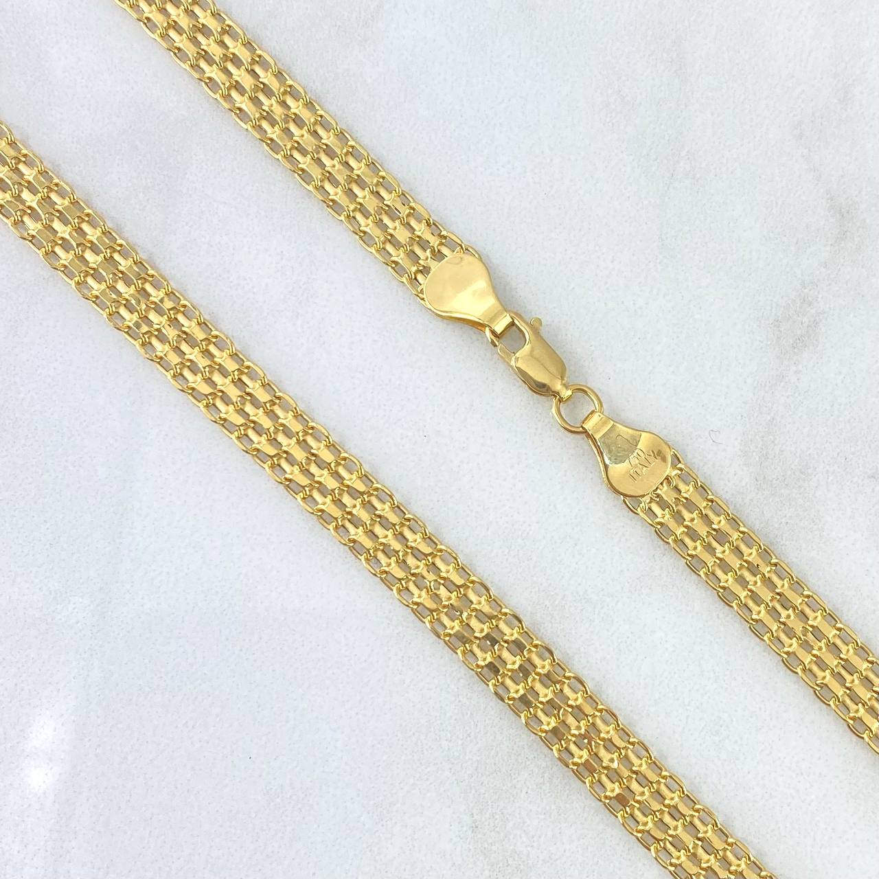 Cadena China 13.3gr / 60cm / 6mm Oro Amarillo +0 18K ©