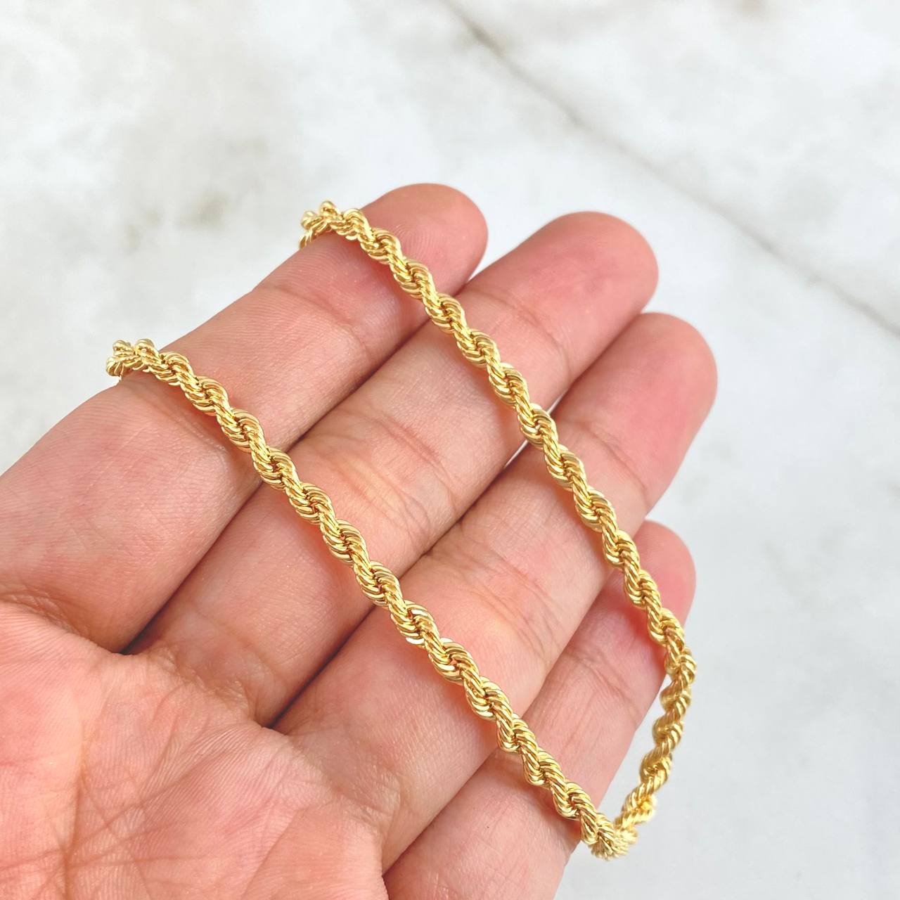 Cadena Lazo 11gr / 60cm / 4mm Oro Amarillo +3 *