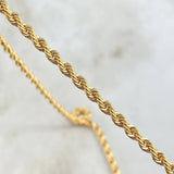 Cadena Lazo 11gr / 60cm / 4mm Oro Amarillo +3 *
