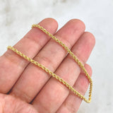 Cadena Lazo 1.9gr / 45cm / 2mm Oro Amarillo +3 18K *