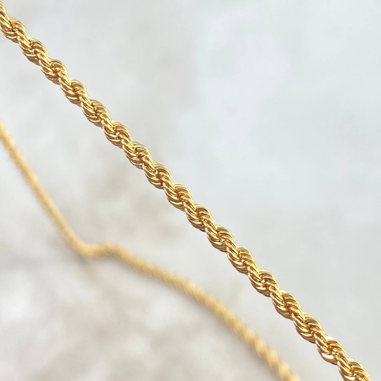 Cadena Lazo 1.85gr / 45cm / 2mm Oro Amarillo +3 18K *