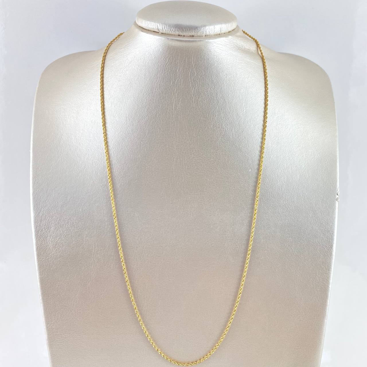 Cadena Lazo 2gr / 60cm / 1.6mm Oro Amarillo +3