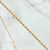 Cadena Lazo 2gr / 60cm / 1.6mm Oro Amarillo +3