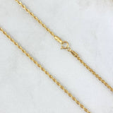 Cadena Lazo 2gr / 60cm / 1.6mm Oro Amarillo +3