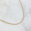 Cadena Lazo 2gr / 60cm / 1.6mm Oro Amarillo +3