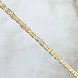 Cadena Plana Diamantada 3.75gr / 40cm / 2.5mm Tres Oros +3
