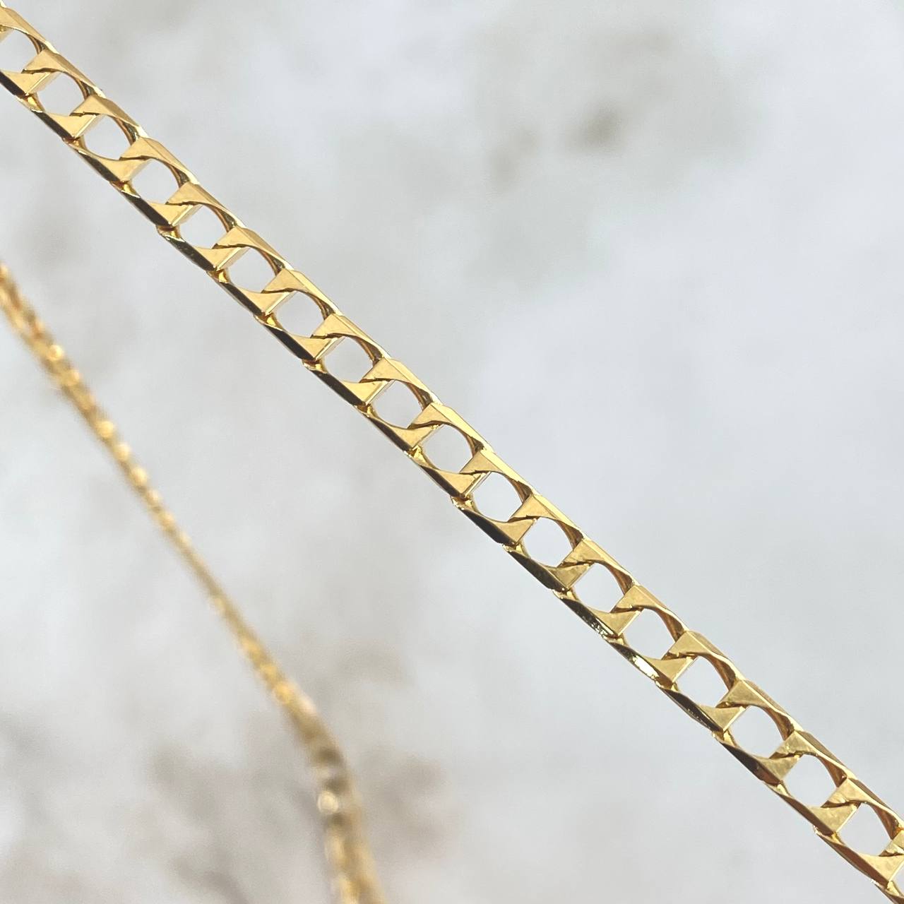 Cadena Panzer 15.35gr / 65cm / 3.5mm Oro Amarillo +1