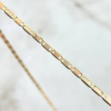 Cadena Plana Lisa 4.65gr / 50cm / 2mm Oro Amarillo +3