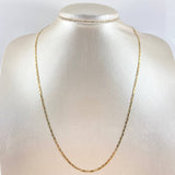 Cadena Plana Lisa 4.65gr / 50cm / 2mm Oro Amarillo +3
