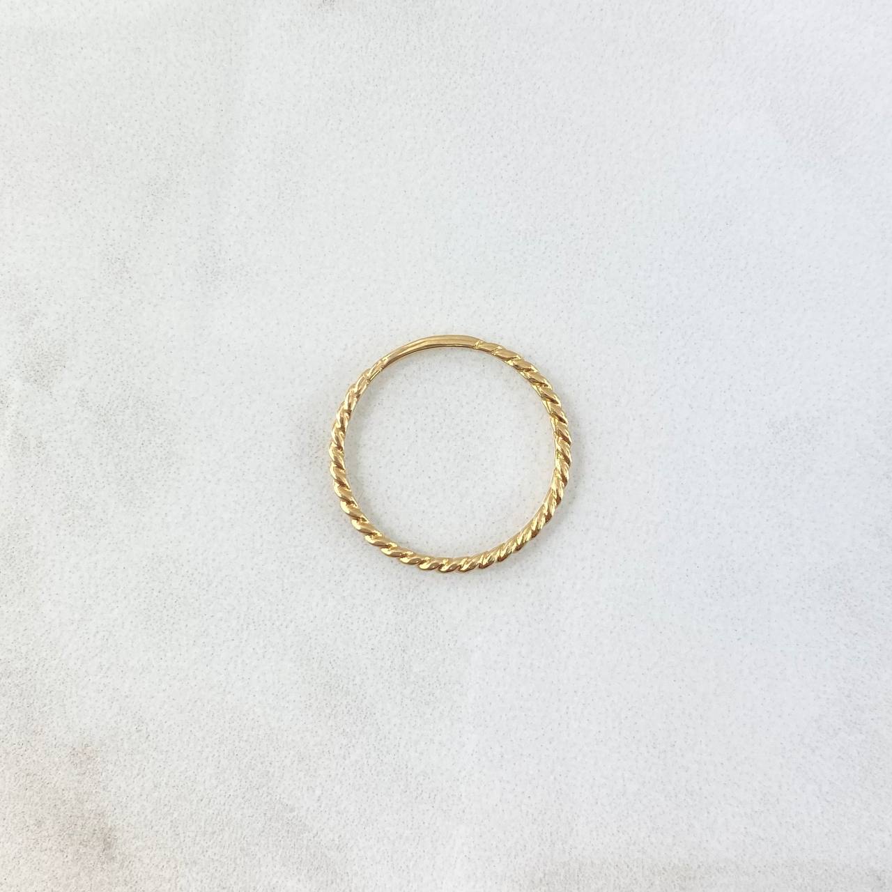 Anillo Trenzado 1gr / T 6 1/2 / Oro Amarillo