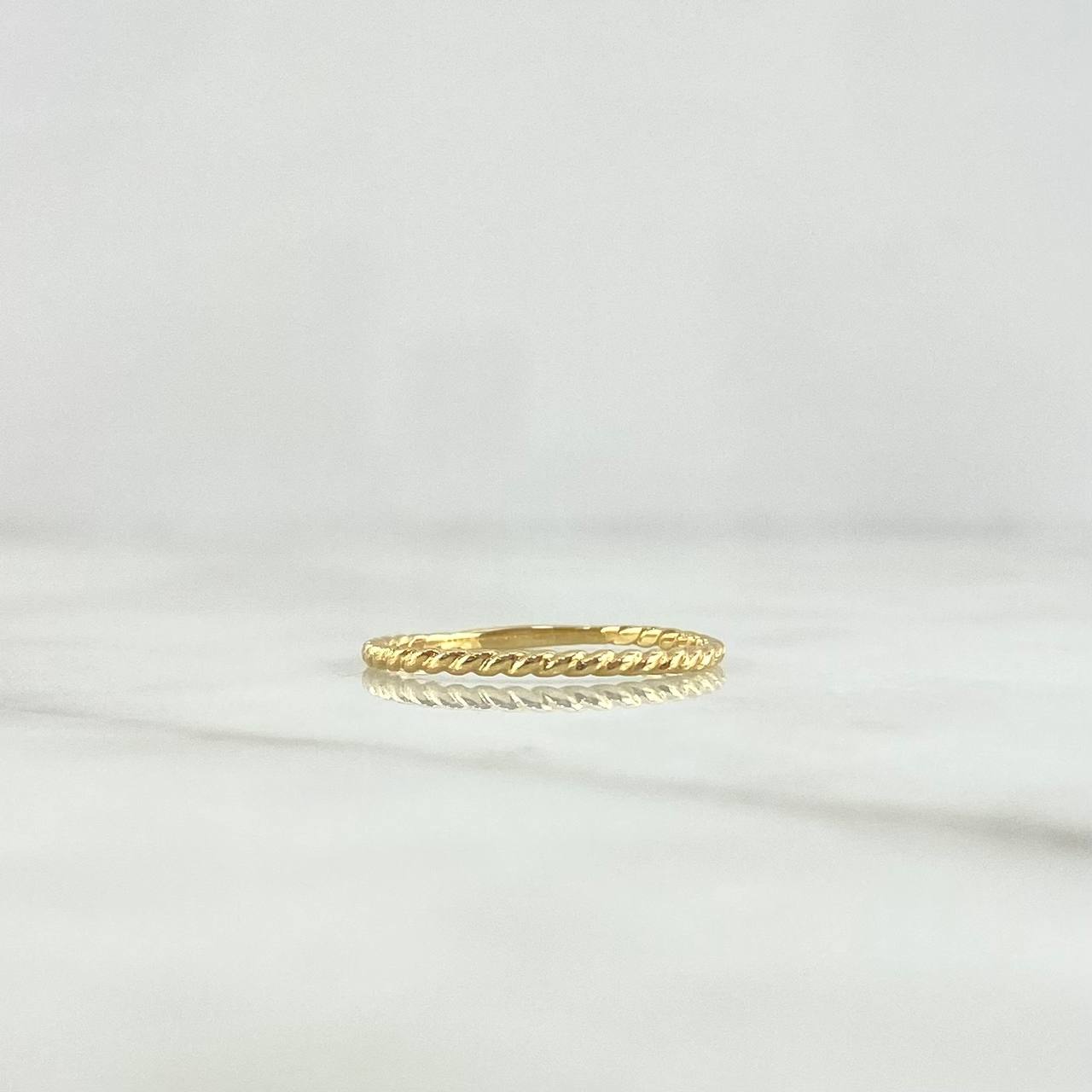 Anillo Trenzado 1gr / T 6 1/2 / Oro Amarillo