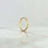 Anillo Rombos - Ojos 1.7gr / T 6 / Circones Blancos Oro Amarillo