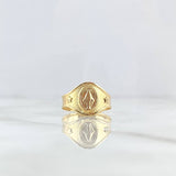 Anillo Cinturon Virgen Milagrosa 2.15gr / T 8 1/2 / Oro Amarillo