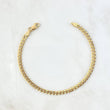 Pulso Cubano 4.4gr / 20cm / Oro +0 18K