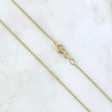 Cadena Militar 2.1gr / 45cm / 1mm Oro Amarillo +3 ©