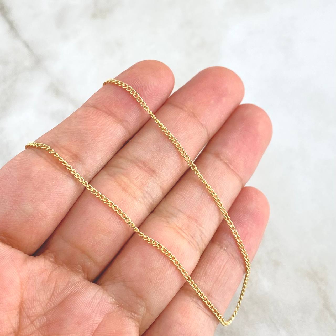 Cadena Cubana 2.65gr / 60cm / 1.7mm Oro Amarillo +1 18K *