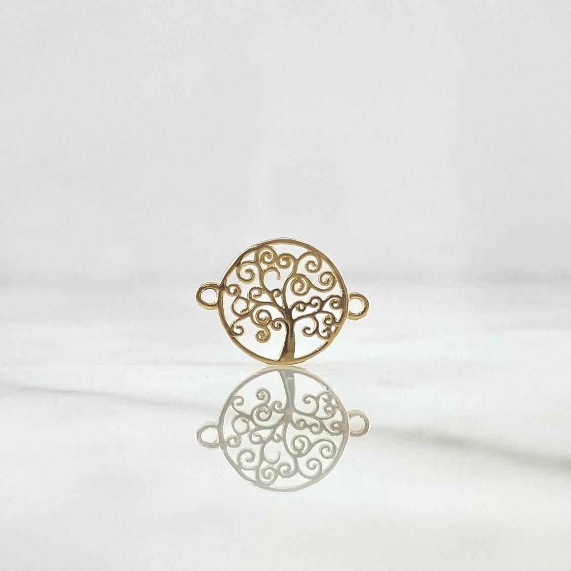 Herraje Árbol De La Vida 0.6gr / 1.5cm / Liso Oro Amarillo