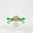 Pulsera Verde Árbol De La Vida Circones de Colores 1.5gr / 4mm Bolas Lisas - Diamantadas 6 Und Oro Amarillo ©