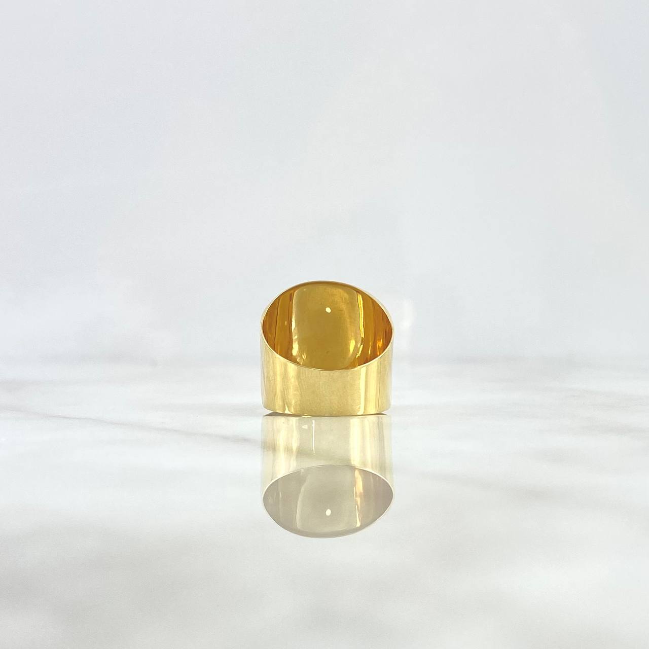 Anillo Sello Liso 3.1gr / T6 3/4 / Oro Amarillo ©
