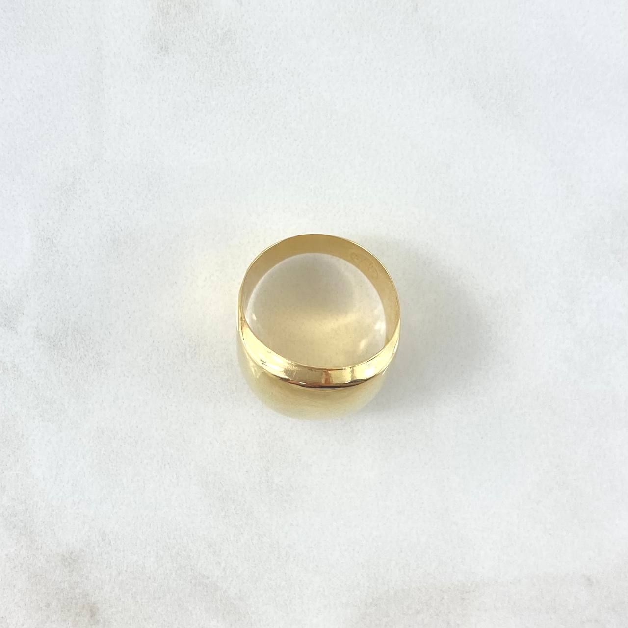 Anillo Sello Liso 3.1gr / T6 3/4 / Oro Amarillo ©
