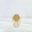 Anillo Sello Cristo 4.35gr / T12 3/4 / Oro Amarillo ©
