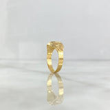 Anillo Virgen Guadalupe Sello Estrellado 1.85gr / T8 1/2 / Oro Amarillo