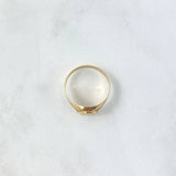Anillo Virgen Guadalupe Sello Estrellado 1.85gr / T8 1/2 / Oro Amarillo