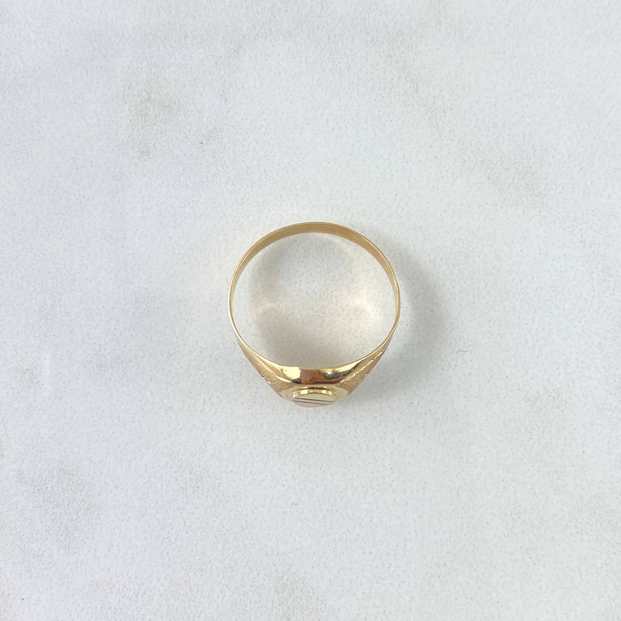 Anillo Circulo Mapa 1.75gr / T6 1/2 / Tres Oros