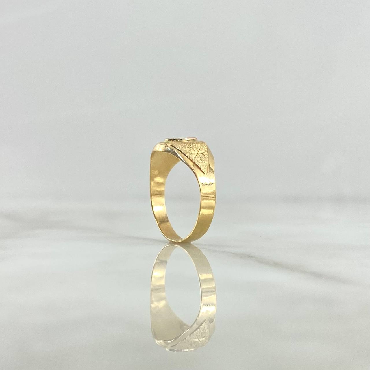 Anillo Circulo Mapa 1.75gr / T6 1/2 / Tres Oros
