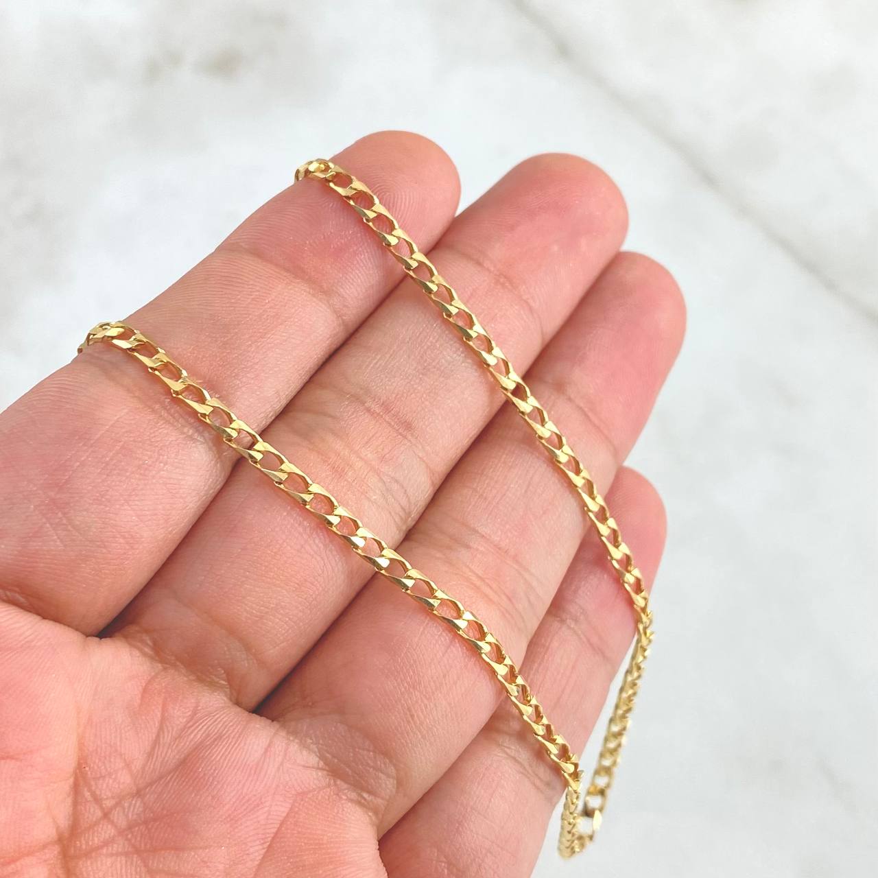 Cadena Panzer 9.65gr / 70cm / 2.5mm Oro Amarillo +1