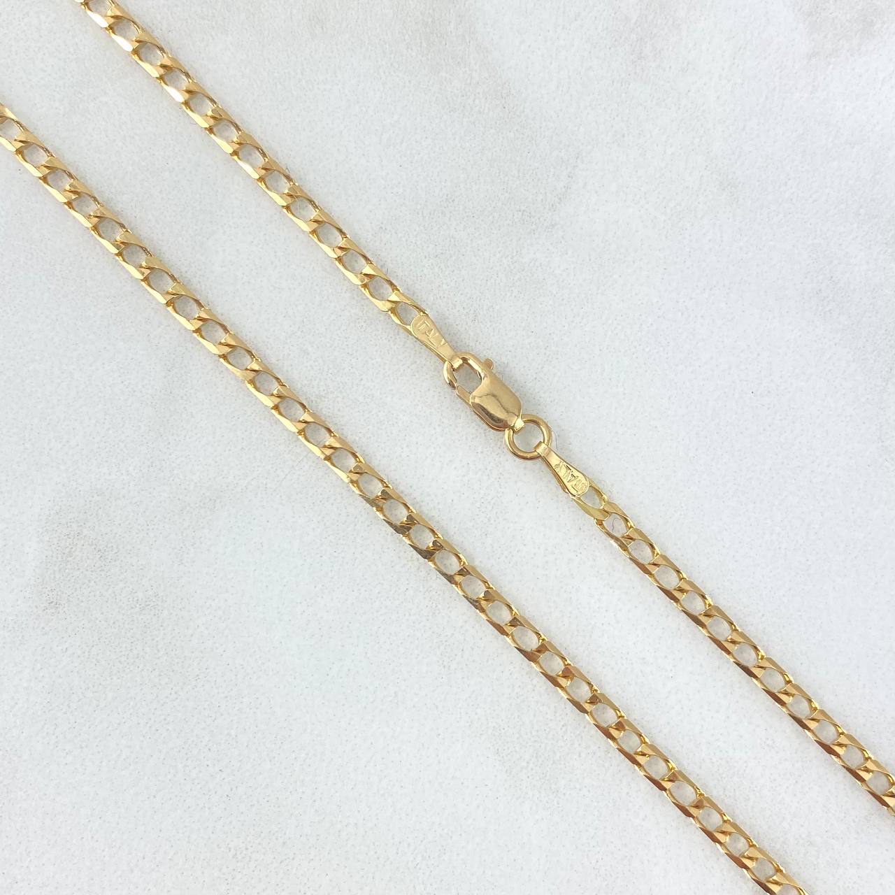 Cadena Panzer 9.65gr / 70cm / 2.5mm Oro Amarillo +1