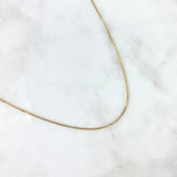 Cadena Veneciana 5.4gr / 70cm / 1mm Oro Amarillo +3