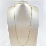 Cadena Veneciana 5.4gr / 70cm / 1mm Oro Amarillo +3